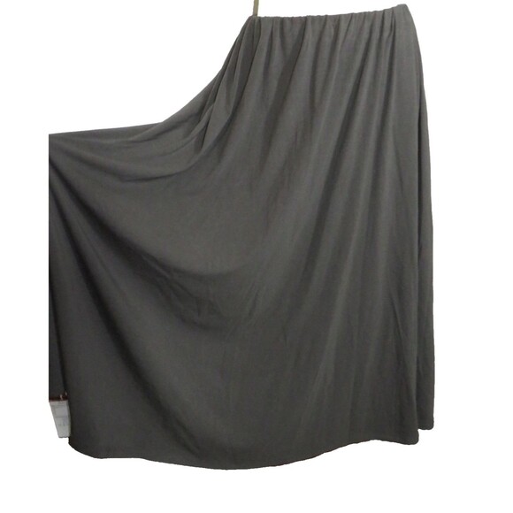 OGL Gray Cotton Blend Umbrella Maxi Skirt With Pockets Size Small - Picture 3 of 10